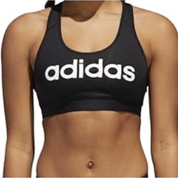 adidas Other - Adidas Black/White Logo Sports Bra